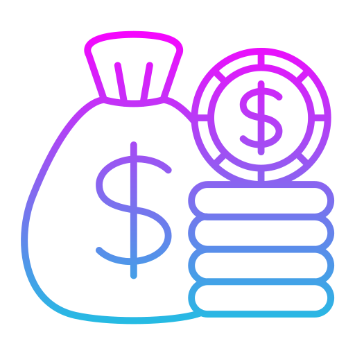 bolsa de dinero icono gratis