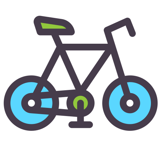 Bicycle Generic Outline Color icon