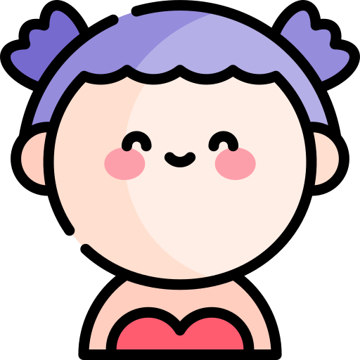 Girl Kawaii Lineal Color Icon