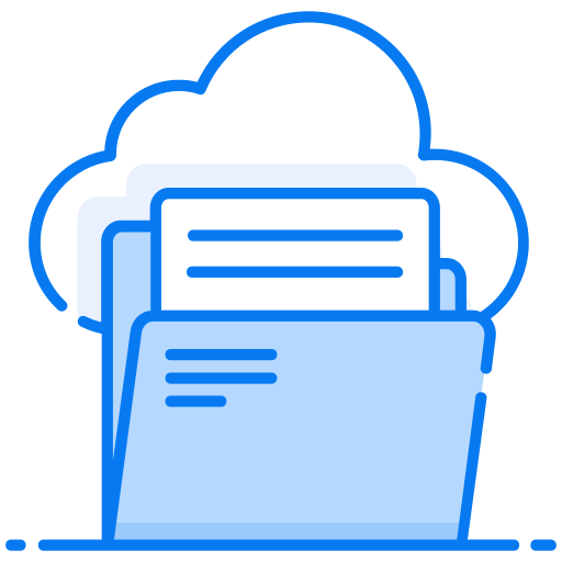 carpeta de la nube icono gratis