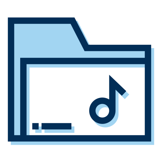 Álbum de música icono gratis