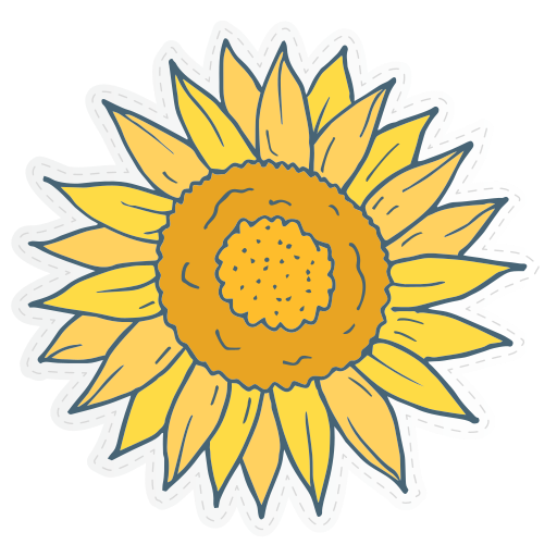 Sunflower free sticker Sunflower free sticker