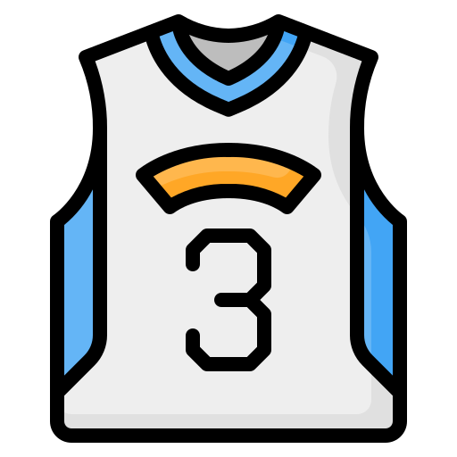 camiseta de baloncesto icono gratis