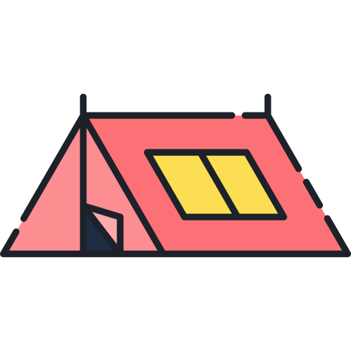 Tent Generic Outline Color icon