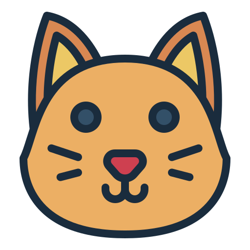 Cat Generic Outline Color icon