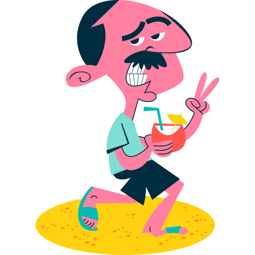 Beach free sticker