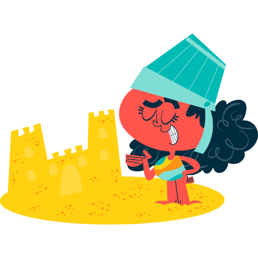 Beach free sticker