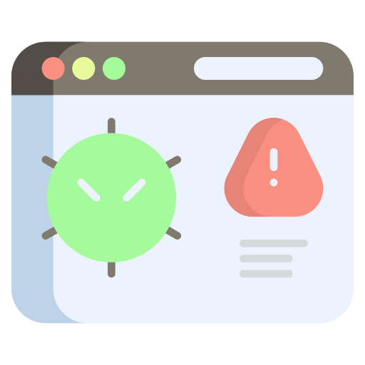 advertencia de virus icono gratis