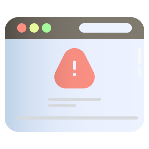 navegador de advertencia icono gratis