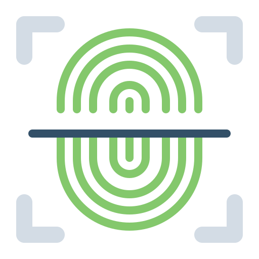 huella dactilar icono gratis