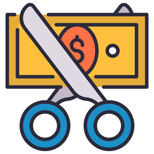 Price cut Generic Outline Color icon