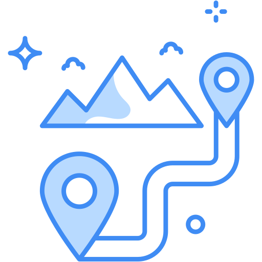 Route Generic Blue icon