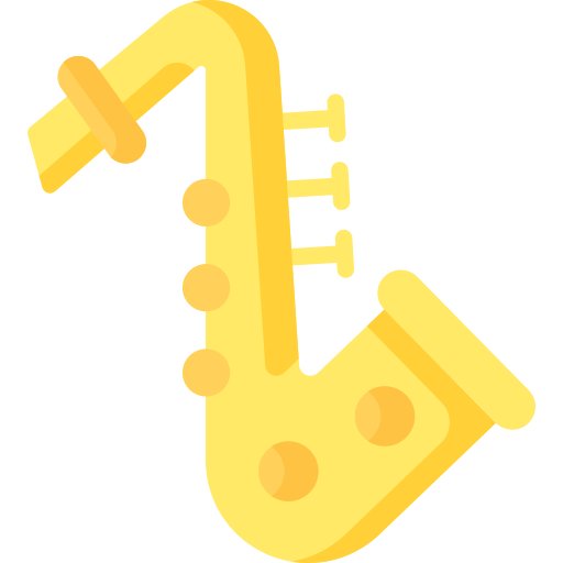 saxofón icono gratis