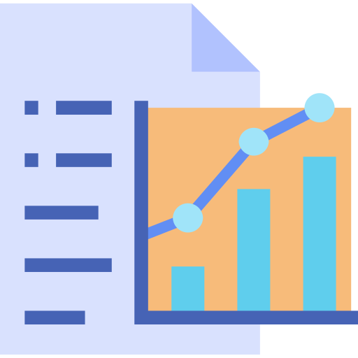 informe financiero icono gratis