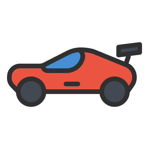 coche de carreras icono gratis