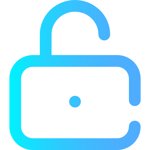 Open lock - Free security icons