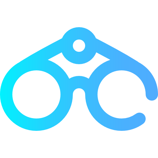 Binoculars Super Basic Omission Gradient icon