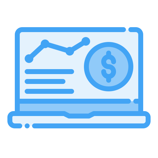 Revenue Generic Blue Icon 6116