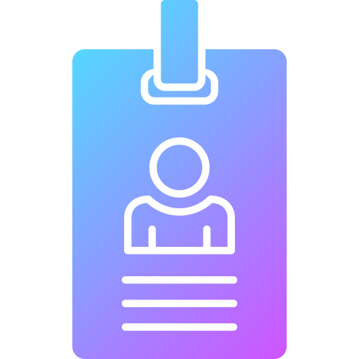 tarjeta de identificación icono gratis