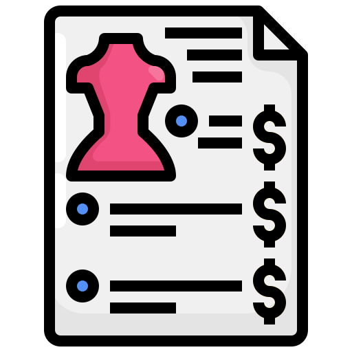 presupuesto icono gratis