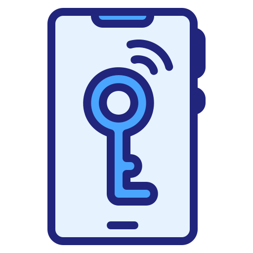 Smart key Generic Blue icon