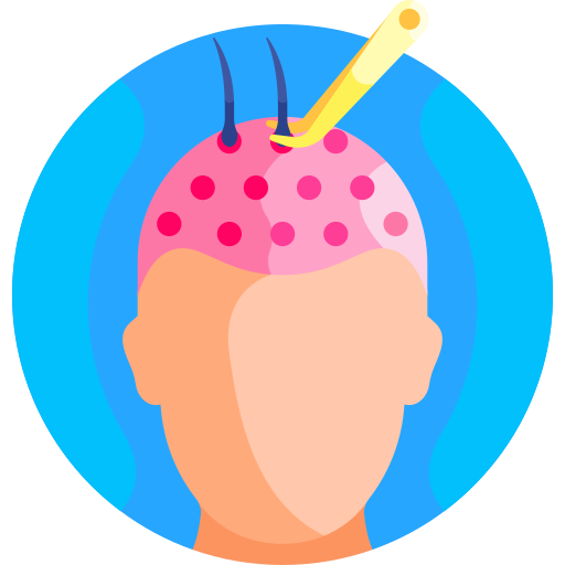 transplante de pelo icono gratis