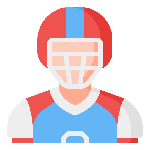 American football player Generic Flat icon