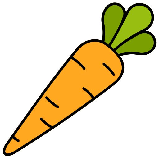 Carrot Generic Outline Color icon