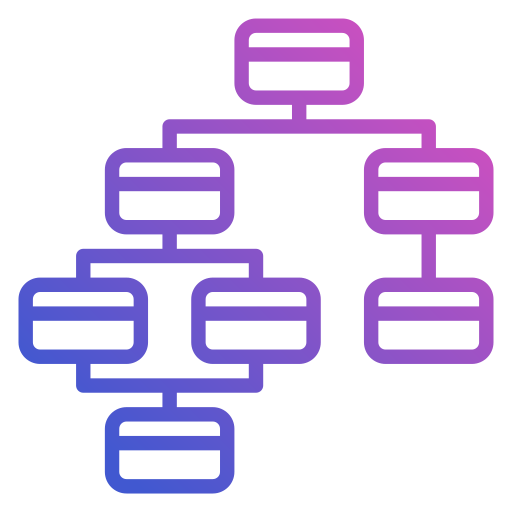 estructura jerarquica icono gratis