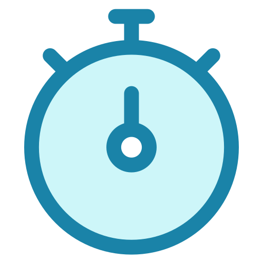 Stopwatch Generic Blue icon