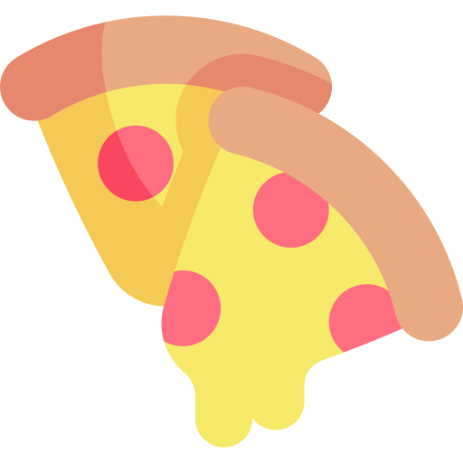 Pizza Kawaii Flat icon