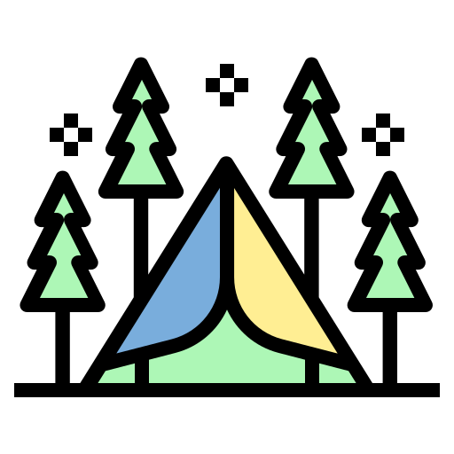 Camping tent - Free holidays icons