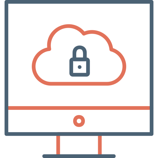 seguridad de datos icono gratis