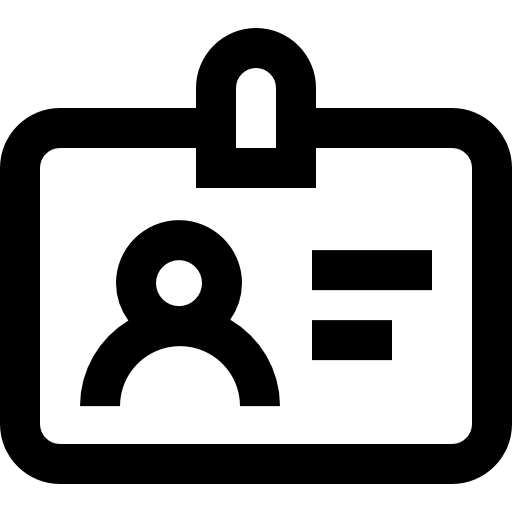 tarjeta de identificación icono gratis