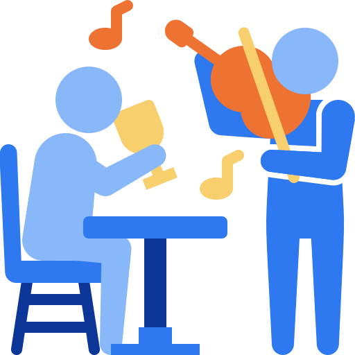 música en vivo icono gratis