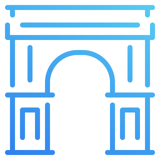 arco del triunfo icono gratis