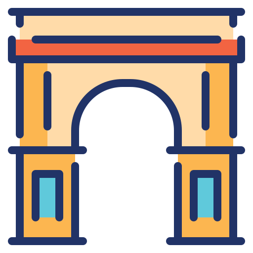 arco del triunfo icono gratis