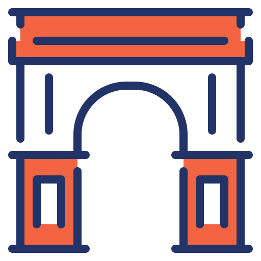 arco del triunfo icono gratis