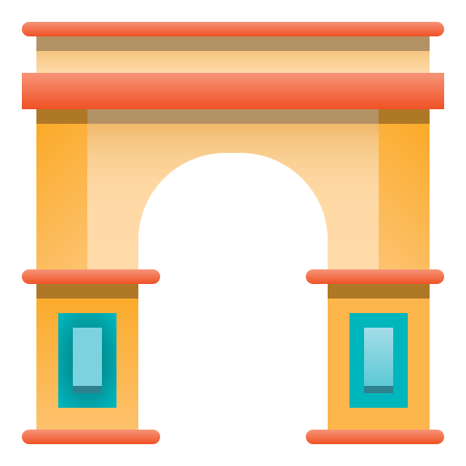 arco del triunfo icono gratis