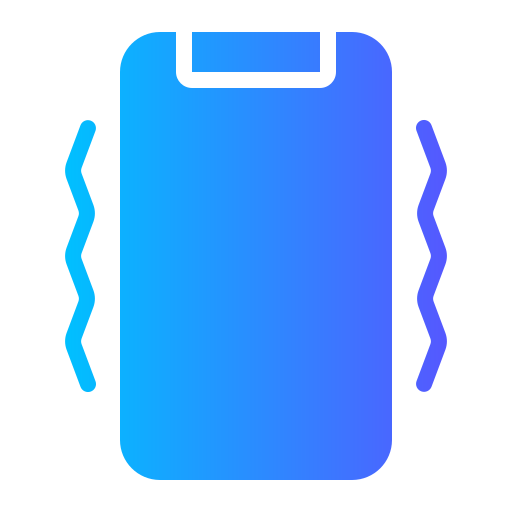 vibración del teléfono icono gratis