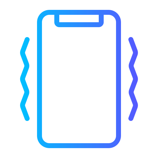vibración del teléfono icono gratis
