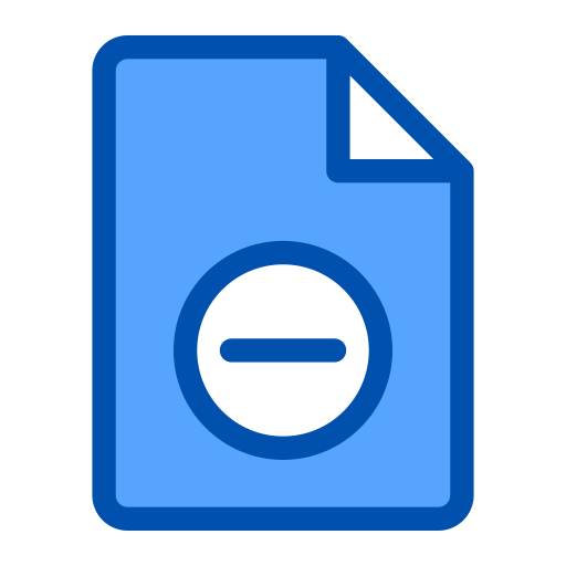 eliminar documento icono gratis