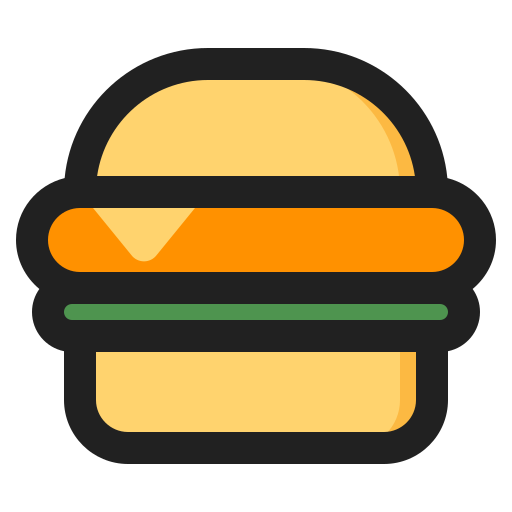 Burger Generic Outline Color icon