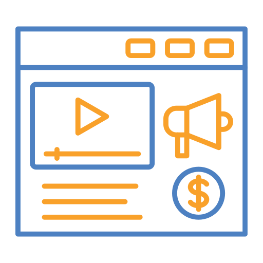 vídeo marketing icono gratis