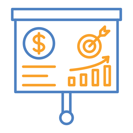 estrategia de mercadeo icono gratis