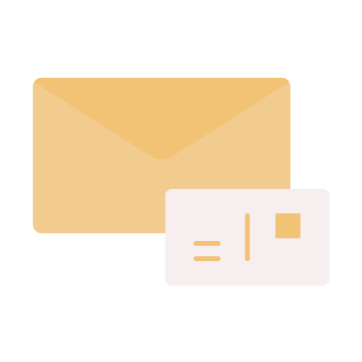 carte postale Icône gratuit