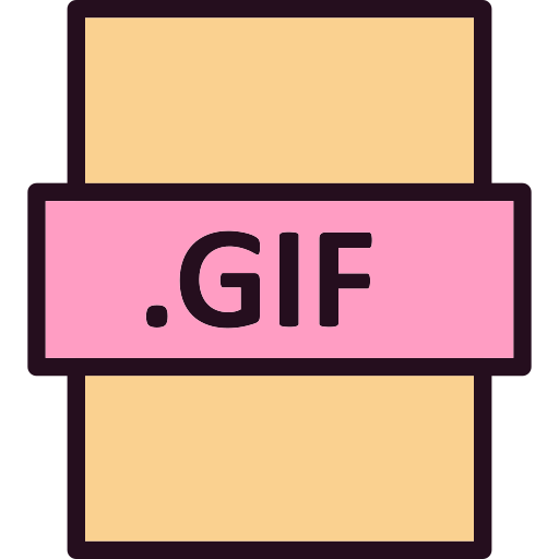 Formato de arquivo gif - ícones de interface grátis