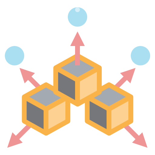 distribución icono gratis