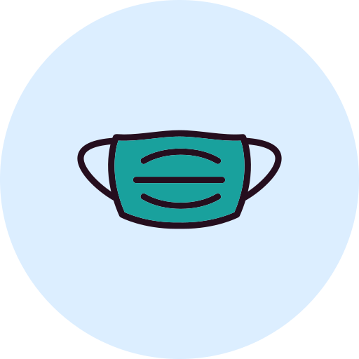 Face mask Generic Outline Color icon