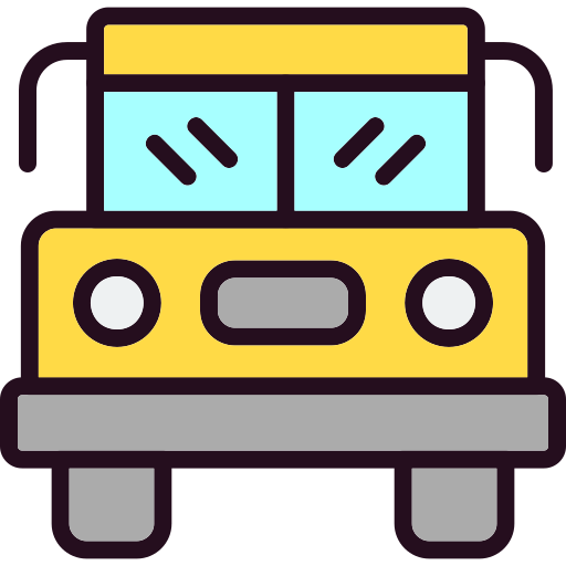 School bus Generic Outline Color icon